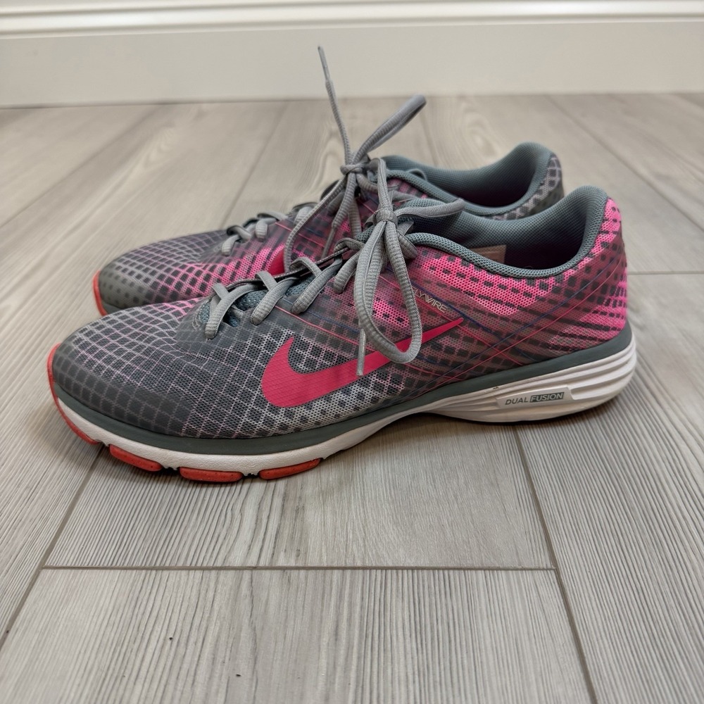 Nike Flywire Dual Fusion 631661-008 Size 9 Women's Pink Lace Up